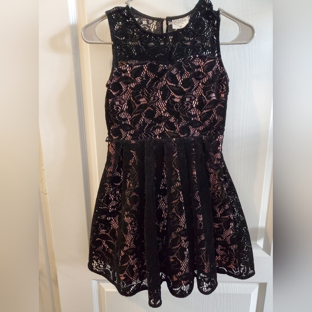 Black and Pink Girls Dress